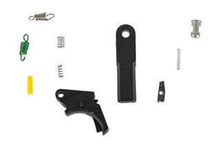 APEX Tactical black Smith & Wesson M&P polymer forward set sear and trigger kit installs easily and lightens pull by 2lbs.
